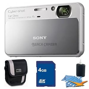 Sony Cyber-shot DSC-T110 Silver Touchscreen Digital Camera