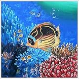 Yellow Womb Fish Painting - Bali Art - CraftNetwork