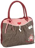 Adelheid Gl&uuml;ckliche Zeiten Henkeltasche Mode gro&szlig; 11211380951, Damen Henkeltaschen, Braun (tweed erdgrau 338), 43x34x10 cm (B x H x T)