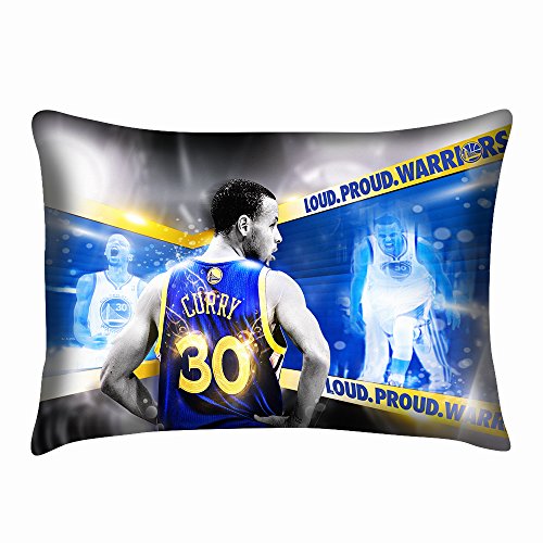 Golden State Warriors Stephen Curry Pillow Case Both Sides Cover Size 20x30 Inch