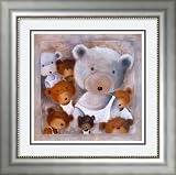 Les Copains d`Abord Framed Art Print by Joelle Wolff,23.9 in. x 23.9 in. Framed