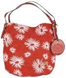 Juicy Couture womens velour daisy printed hobo handbag