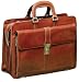 Mancini Italian Leather Triple Compartment Laptop Briefcase 17"