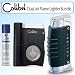 Colibri QTR119001 Crossfire Dual Jet Flame Cigarette Lighter Bundle With Cigar Cutter Double Action