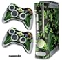 New XBOX 360 Console Protective Decal Skin - Weeds - Black