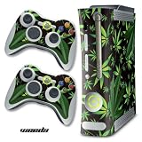 New XBOX 360 Console Protective Decal Skin - Weeds - Black