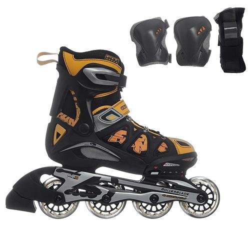 Rollerblade Micro 8.0 Combo with Pads Adjustable Kids Inline Skates 2009 4-7