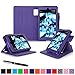 Fire HD 6 2014 Case, roocase Dual View Fire HD 6 Folio Case Cover with Stand [Supports Auto Sleep/Wake Feature] for Amazon Fire HD 6 2014, Purple