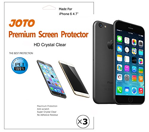 iPhone 6 4.7 Screen Protector - JOTO iPhone 6 Screen Protector Film, Ultra Crystal Clear (Invisible) version Screen Guard for Apple iPhone 6 4.7