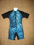 UV Protective (UPF 50+) Swimwear for Kids. (Baby (to 18 month), Tiger Teal)