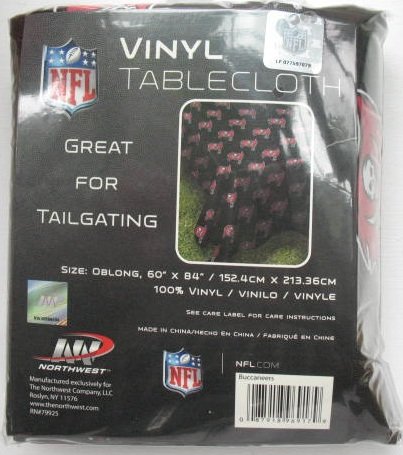NFL Tampa Bay Buccaneers Vinyl Tablecloth