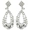 Chandelier Door Knocker Earrings- Clear