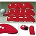 HDE Golf Club Headcovers for Irons Neoprene Slip On Head Cover Sleeves (Red)