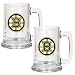 Boston Bruins NHL 2pc 15oz Glass Tankard Set- Primary Logo
