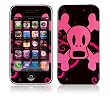 Pink Screaming Crossbones Decorative Skin Cover Decal Sticker for Apple 3G iPhone / iPhone 3GS 3G S