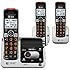 AT&T CRL82312 DECT 6.0 Phone Answering System with Caller ID/Call Waiting, 3 Cordless Handsets, Black/Silver