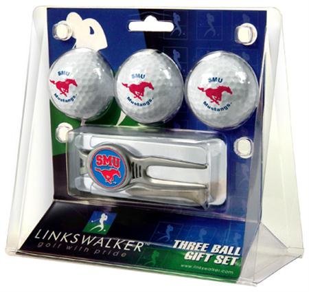 Southern Methodist Mustangs Smu Ncaa Kool Tool 3 Golf Ball Gift Packs