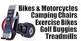 Iphone, Andriod Holder, Mobile Phone Mount Bracket, Bike Accessories, Motorcycle Phone Mount, Golf Carts, Buggies, Electric Scooters, Treadmills