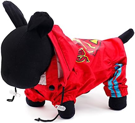 Outake Superman Pet Clothes Dog Raincoat Hoodie for Big/Small Dogs 2 colors 10 sizes