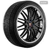 22 Inch Black 105 Series Wheels Rims and Tires for Porsche by USARIM