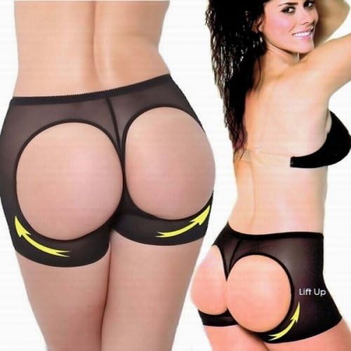 Brazilian Style Butt Lifter Booty Booster Enhancer (Size M - BEIGE) Boyshort FIRM Control Shaper