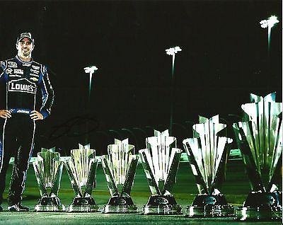 Jimmie Johnson Autographed Photo - 2013 6x TIME CHAMPION LOWES RACING 8x10 #3 - Autographed Photos