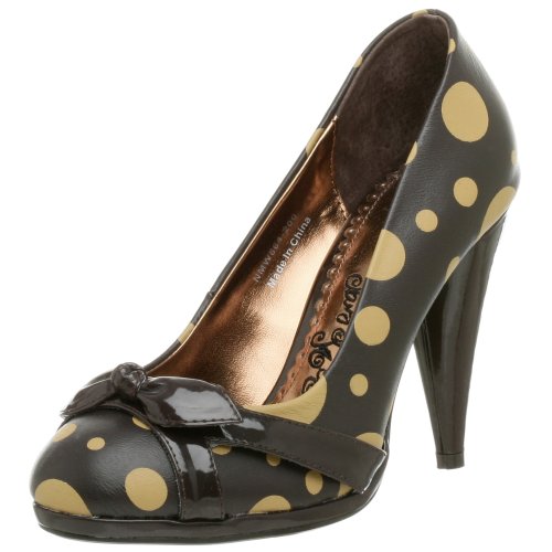 Naughty Monkey Women's Bubble Me Pretty Pump,Brown,10 M