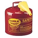 Eagle UI50FS 5 Gallon Type 1 Gasoline Safety Can With Funnel