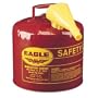 Eagle UI50FS 5-Gallon Type 1 Gasoline Safety Can with Funnel