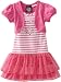 So La Vita Girls 2-6X Heart Dress With Hot Fixed Stones, Pink, 6