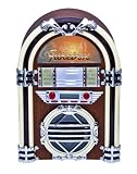 Grace Digital GDI-JBP100 Victoria Tabletop Jukebox with CD Player, AM/FM Radio, SD/USB Player and Adjustable Light Show