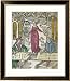 Allegory of Arithmetic, from Margarita Philosophica, 1504 Framed Art Poster Print by Gregor Reisch, 25x29