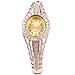 Wrist Watch for Female Pearl Gold Bangle Wrap Watch