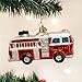 Old World Christmas Ornaments: Fire Truck Glass Blown Ornaments for Christmas Tree