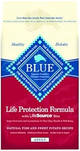 Blue Buffalo Dry Dog Food, Fish and Sweet Potato Recipe, 30-Pound Bag Blue Buffalo Dry Dog Food, Fish and Sweet Potato Recipe, 30-Pound Bag