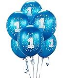 Cyan #1 Balloons 11"(6 count)