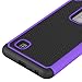 LG Stylo 2 Case, LK [Shock Absorption] Drop Protection Hybrid Dual Layer Armor Defender Protective Case Cover for LG Stylo 2 (Purple)