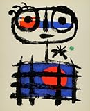 1958 Photolithograph Sun Eater Bust Joan Miro Spanish Catalonia Figurative Art - Photo Lithographic Print