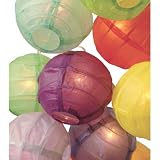 Review Wrapables  / Multicolor Paper Lantern String Lights (set of 10)