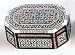 Handcrafted Mother of Pearl Inlaid Rectangular Six Sided Wooden Egyptian Jewelry Box