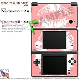 Nintendo DSi Skin Big Kiss White on Pink WraptorSkinz Skins (DSi NOT INCLUD ....