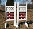 Lattice Top Brick Pattern Bottom Wing Standards Wood Horse Jumps