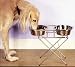GOOD IDEAS ADJUSTABLE TWIN BOWL PET FEEDER (492)-Allow your pet to feed comfortably.