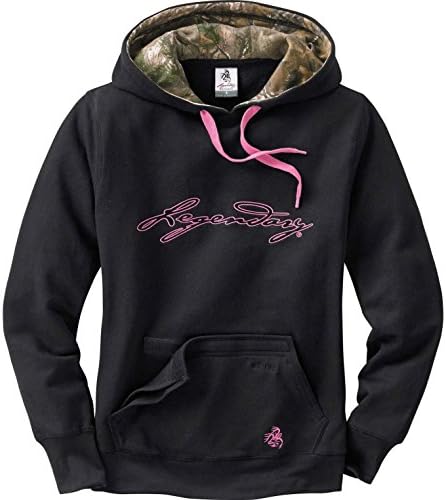 Legendary Whitetails Womens Realtree Xtra Camo Hoodie Black X-Large