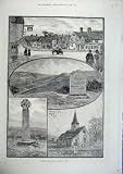 1886 HASLEMERE SURREY THURSLEY CHURCH GIBBET KNOLL BOWL