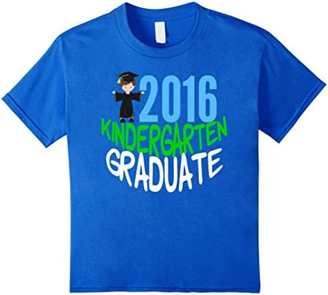 Kids 2016 Kindergarten Graduation T-Shirt 8 Royal Blue