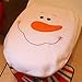 EIALA Christmas Decoration Santa Toilet Seat Cover & Rug & Tissue Box Cover Bathroom Set Gift (Black, Chrismas Snowman)