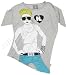 Harajuku Lovers 80's G Nagel Angel Women Tee Shirt Top - Grey
