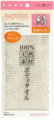 HB-1011 浴用タオル 絹100%
