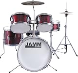 Cannon JAMMJR500 Junior / Child Drum Set WINE RED - For Kids 3 to 10 Yrs. - B001NQU2EY